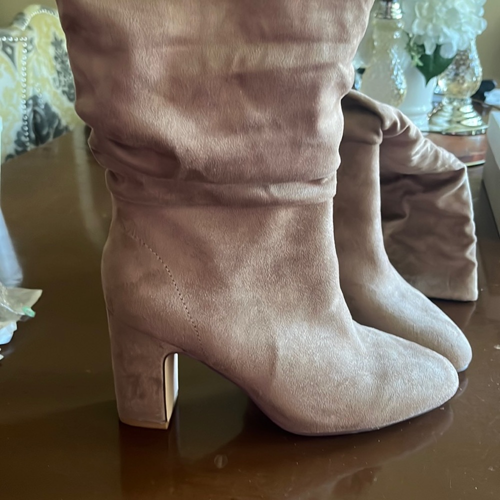 Chinese Laundry knee high heeled boots